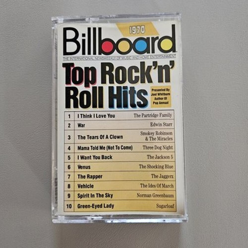 Billboard Top Rock ’n’ Roll Hits 1970 Vtg Cassette Tape Physical Music